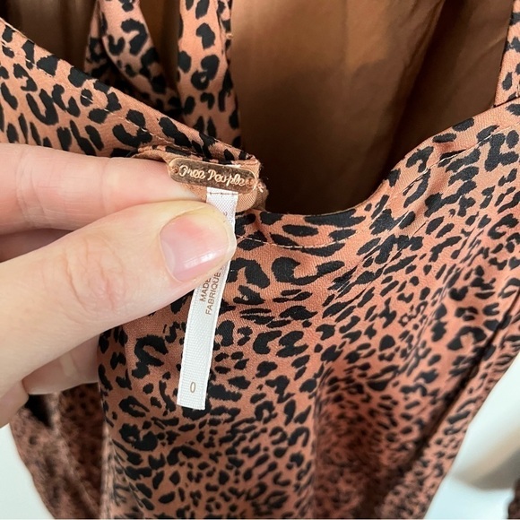 FREE PEOPLE Blogger Favorite Cocoa Loveless Leopard Midi Dress - Picture 9 of 11